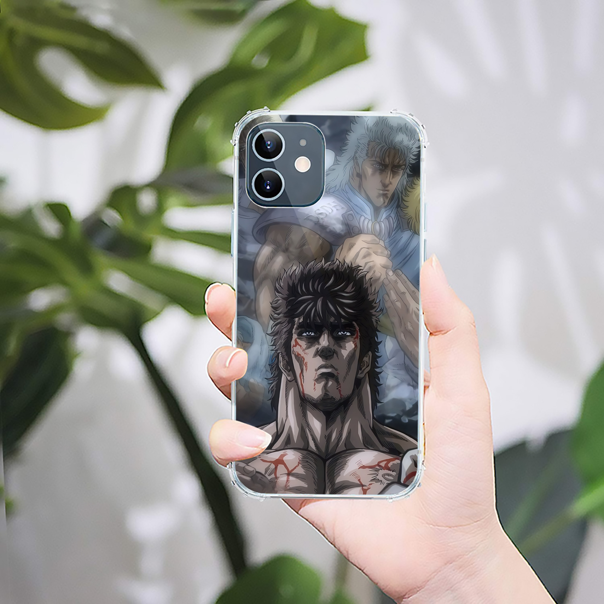 （画像用） 北斗の拳 Fist of the North Star 【iPhone 12シリーズ対応】透明スマホケース（クリアソフトケース）